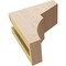 Ekena Millwork 3"W x 6"D x 6"H Classic Monterey Rough Cedar Woodgrain TimberThane Corbel, Primed Tan CORUR03X06X06MONRCPR - alternate 5